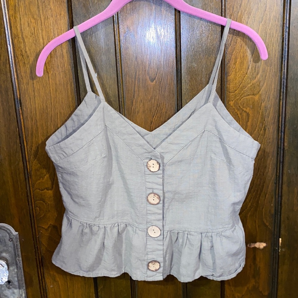 Olive Green Tank Top Medium